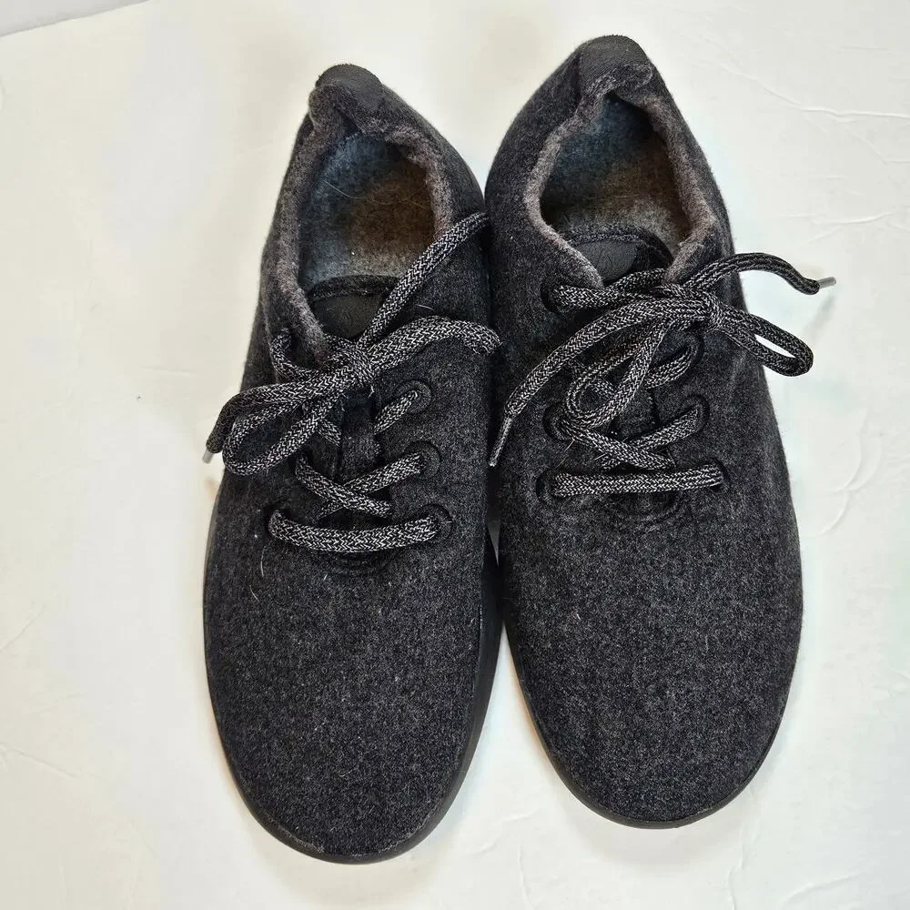 Allbirds The Wool Runners Natural Black Women's 9 Casual‎ Neutral